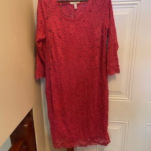 Maternity Jessica Simpson lace midi dress